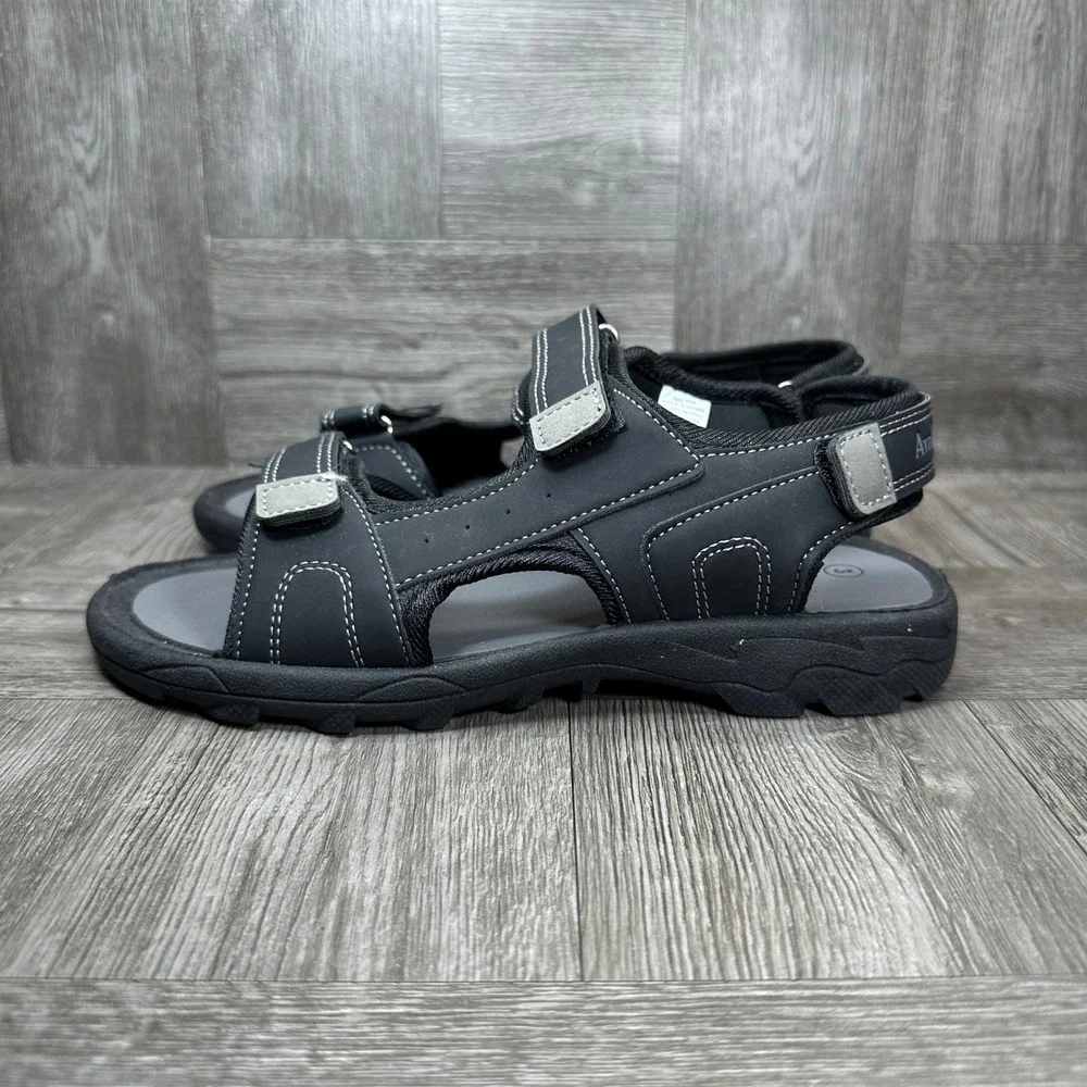 Avalanche Adventure Sandals Kids Size 3 Black Rugged Outdoor Sport NEW